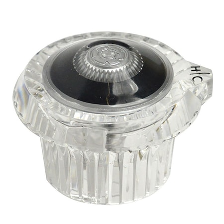 Thrifco Plumbing Moen Multi-Fit Shower Faucet Handle, Clear Acrylic 4401564